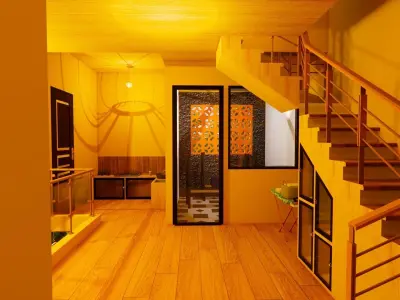 modern scandinavian house 3D model