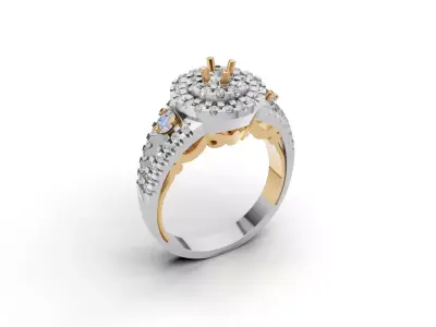 ring woman  3D print model 4
