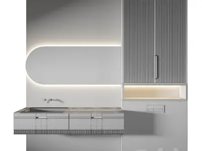 Luxury Bathroom 292 3D model