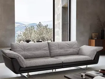 Mid Century interior scene 3D model