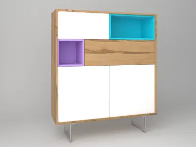  MODERN MINIMAL CABINET 3D model