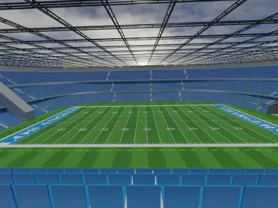 Los Angeles Chargers - American Football Stadium Low-poly 3D model