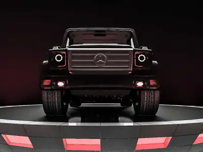 MERCEDES G-CLASS BLACK Low-poly 3D model