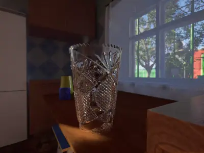 Crystal vase Free 3D model