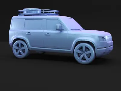 British offroad SUV 3D model