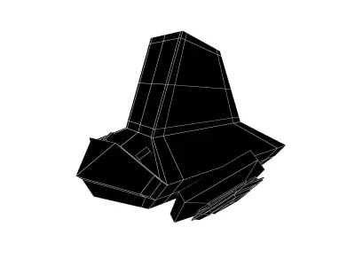 Future Car v1 002 Low-poly 3D model