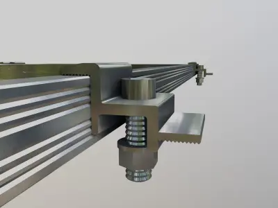 5-Solar Panel 40Wp 670x440x20mm 3D model