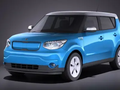 Kia Soul EV 2016 VRAY 3D model