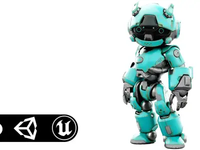 ROBO ZERO-H  Rigged for Unreal Engine - Unity - MIXAMO 3D model