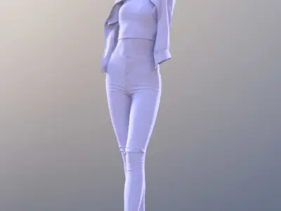 Myriam 10023 - Sport Girl Low-poly 3D model