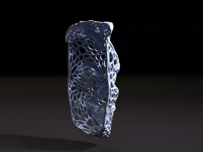 Vampire mask Voronoi 3D print model