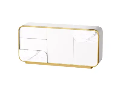 Modern Off White Sideboard 3D model