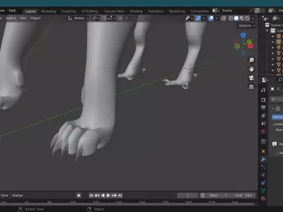 zika creature  Low-poly 3D model