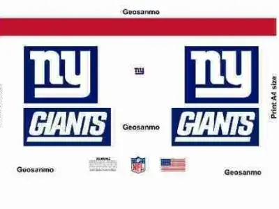 Printable High Resolution NFL Helmet Decals Pack 4 3D print model