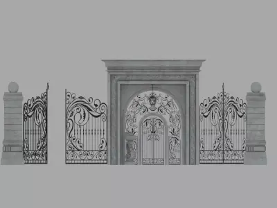  complex gate Free 3D model