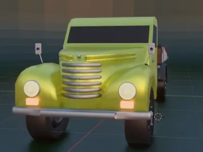 Classic truck 3D model