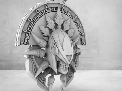 Dota2 Blood-Seeker pendant necklace  3D print model