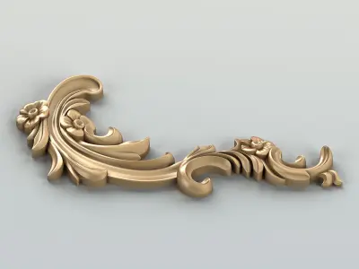 Corner decor 025 3D model