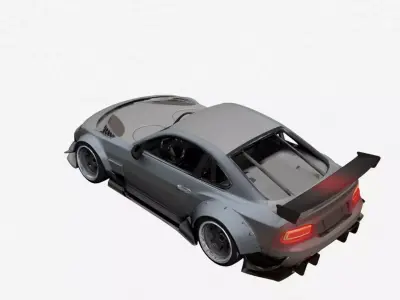 Urban Concept Sports Car Stylized Show Design 08 3D model