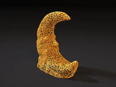 Moon lamp 3D print model