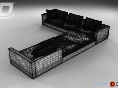 Baxar Corner Sofa 3D model