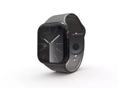 Apple Watch Series 9 in Graphite 3D model