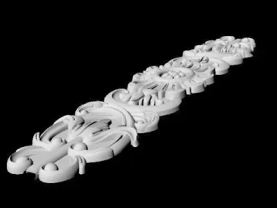 Central decor ornament for furniture 3D model 774