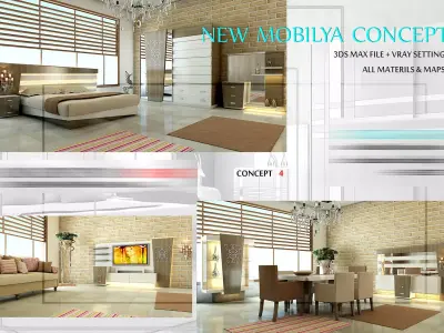 furniture concept 2 3D model