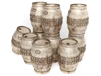 Tantooine Small Barrels  1-6 scale Free 3D print model