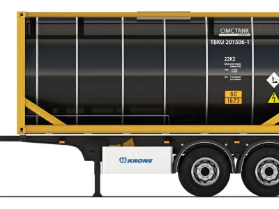 Krone Box Liner eL20 tank container 2023 3D model