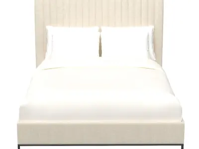 Dovetail Furniture DOV17132Q Morelos Bed 3D model