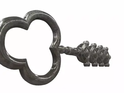 Ornamental key 2 3D model