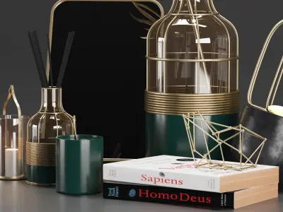 Luxury Decorative Set 3D model