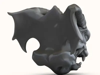 Gargoyle Dragon Head 3D model