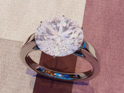 Diamond Ring from Mun 3D print model