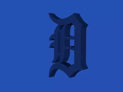 Detroit Tigers Team Logo 3D model