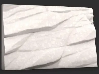 High Poly Boulder Stone Wall 3D print model