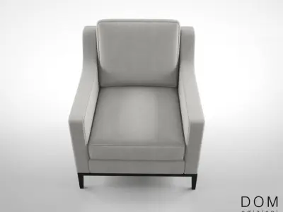 Dom Edizione Cristine small armchair  3D model