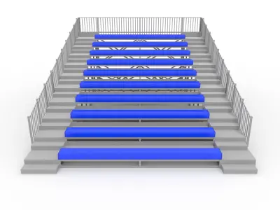 Bleachers 60 3D model