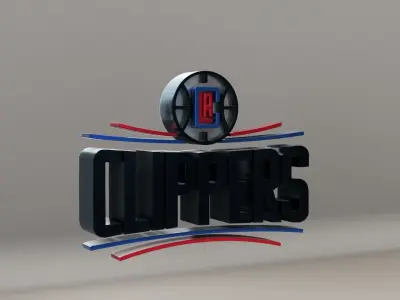 NBA LA Clippers Logo 3D model