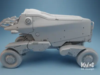 KV-Death Stranding-Pickup Off-Roader 3D print model