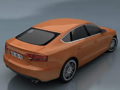 Audi S5 Sportback Low-poly 3D model