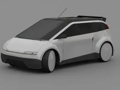 futuristic city car  3D model