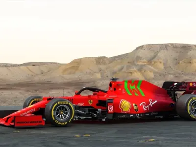 F1 Ferrari SF21 Season 2021 Low-poly 3D model