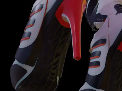 Harley Quinn Shoes Suicide Squad Edition 3D model