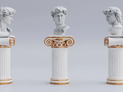 Head of David 3D model