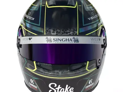 F1 Guanyu Zhou Helmet 2024 3D model