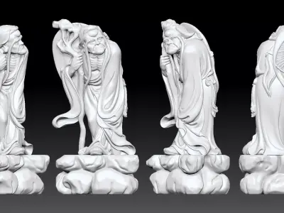 Arhat long eyelashes  3D print model