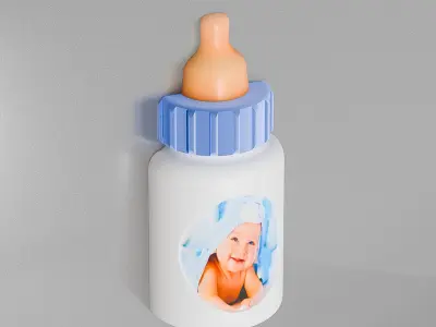 Babys Bottle Magnet 3D print model