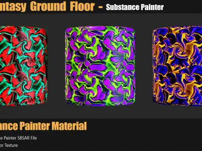 15 Fantasy Ground Floor Materials In Substance Painter Texture